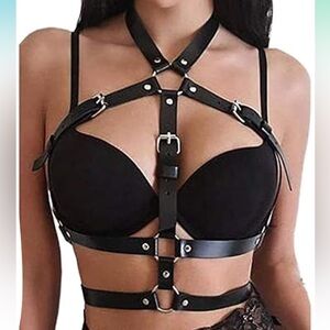 Black Leather Harness